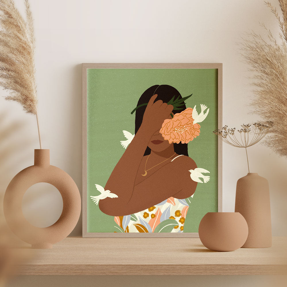 Woman with the Birds