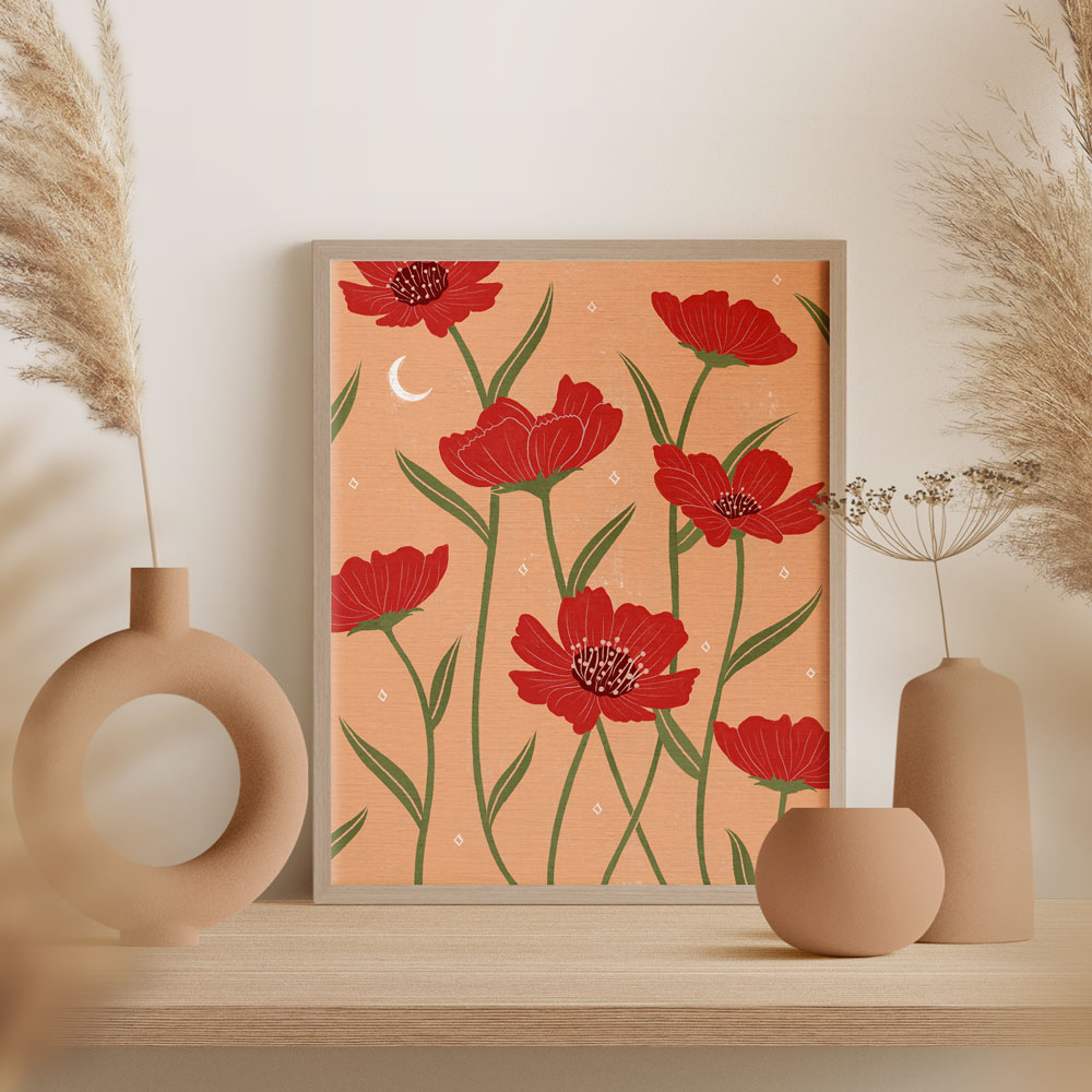 Crimson Red Flowers